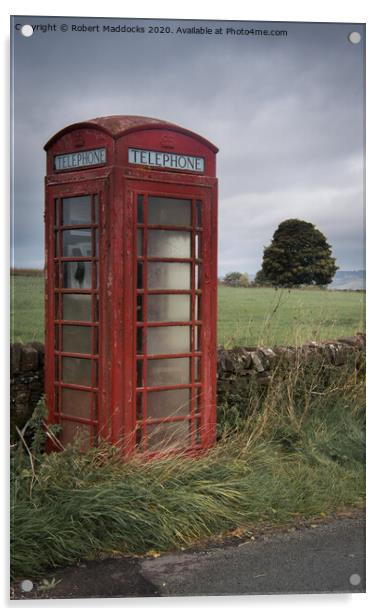 Telephone box Acrylic by Robert Maddocks