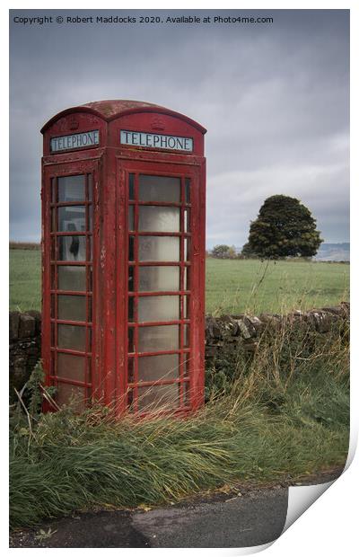 Telephone box Print by Robert Maddocks