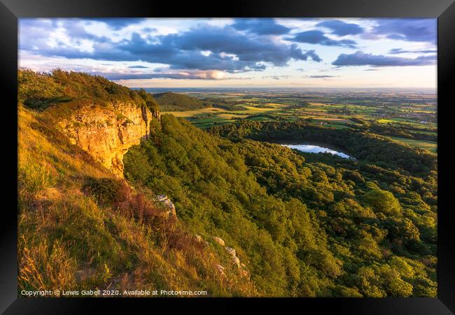 Sutton Bank National Park, Yorkshire Framed Print by Lewis Gabell