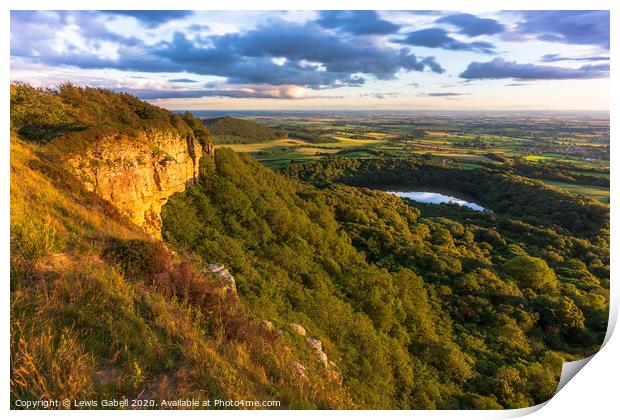 Sutton Bank National Park, Yorkshire Print by Lewis Gabell