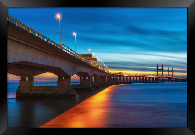 Second Severn Crossing   Framed Print by Dean Merry