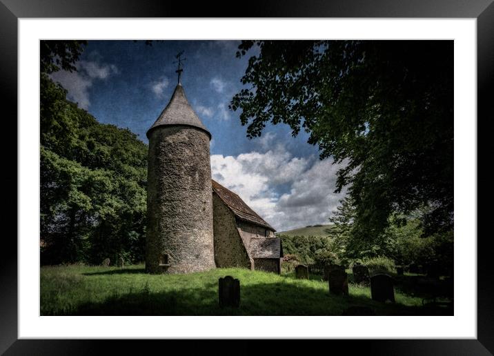 Saint Peter's Church At Southease Framed Mounted Print by Chris Lord