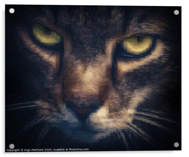 Pixelcat Acrylic by Ingo Menhard