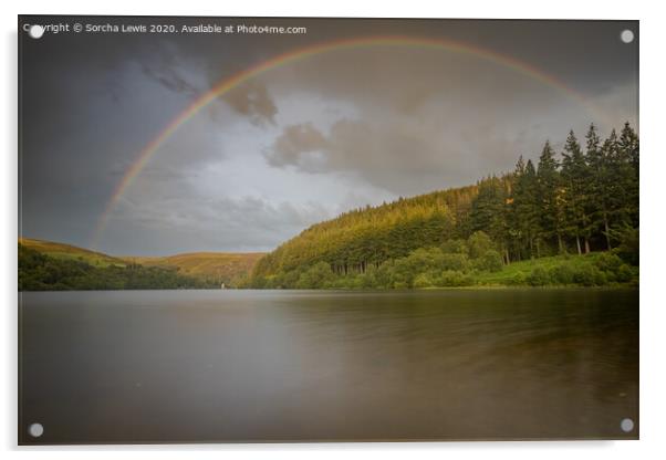 Rainbow Penygarreg Acrylic by Sorcha Lewis