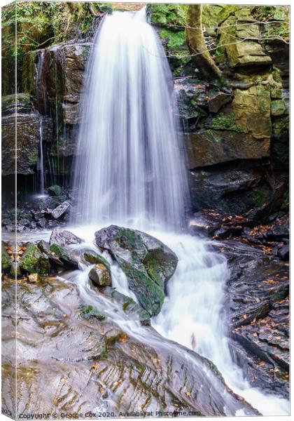 Lumsdale Waterfall Canvas Print by George Cox