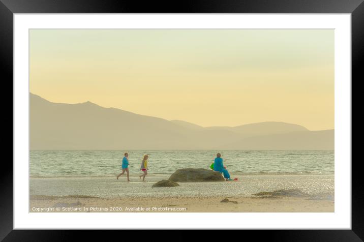 Sunshine On Seamill Beach Framed Mounted Print by Tylie Duff Photo Art