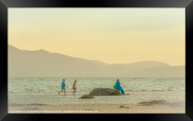 Sunshine On Seamill Beach Framed Print by Tylie Duff Photo Art