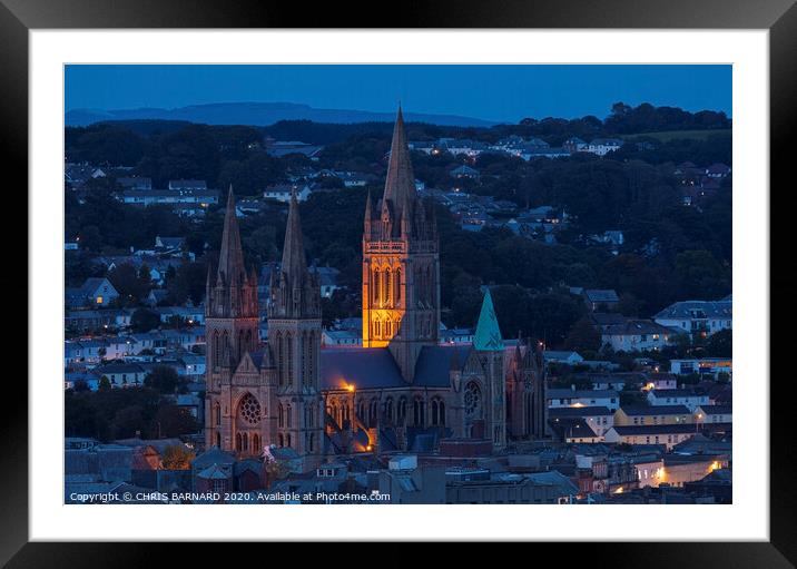 Truro Cathedral Framed Mounted Print by CHRIS BARNARD