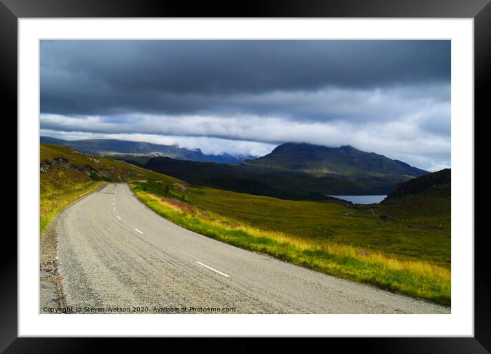 The Road to Poolewe Framed Mounted Print by Steven Watson