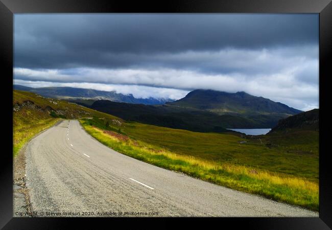 The Road to Poolewe Framed Print by Steven Watson