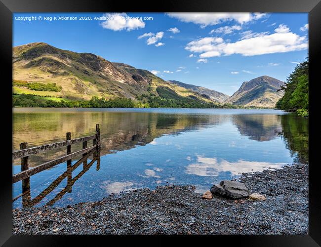 Buttermere and Fleetwith Pike  Framed Print by Reg K Atkinson