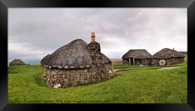 Blackhouse building of Skye  Framed Print by Lady Debra Bowers L.R.P.S