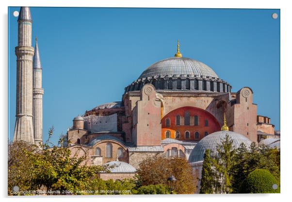 Hagia Sophia the former cathedral in Istanbul turned into a mosque Acrylic by Stig Alenäs