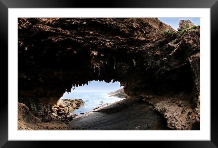 Admirals Arch at Cape du Couedic Framed Mounted Print by Carole-Anne Fooks