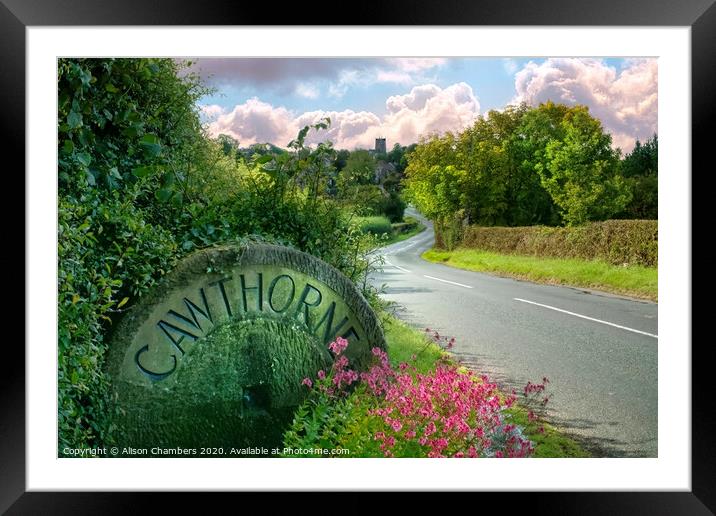 Cawthorne Framed Mounted Print by Alison Chambers
