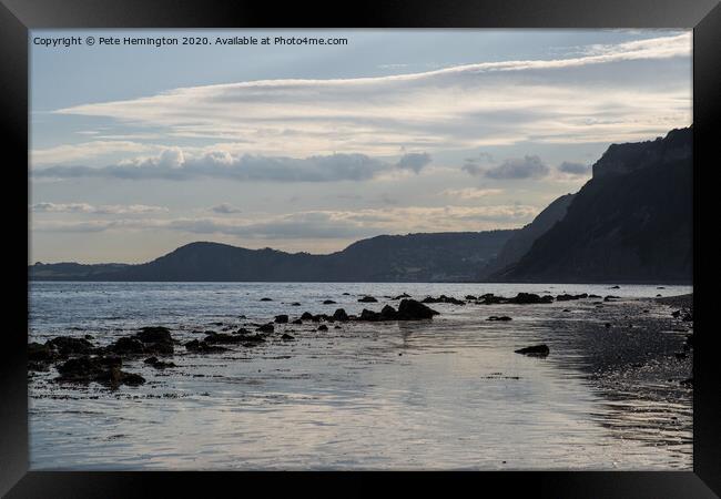 Weston Mouth to Sidmouth Framed Print by Pete Hemington