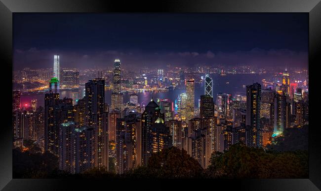 Hong Kong Peak Framed Print by Pascal Deckarm