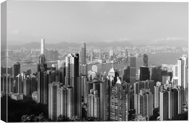 Hongkong Skyline Canvas Print by Pascal Deckarm