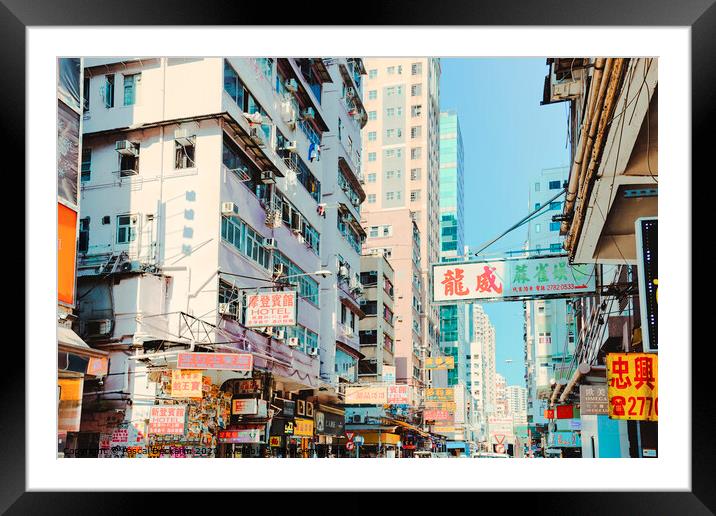 Hong Kong Signs XII Framed Mounted Print by Pascal Deckarm