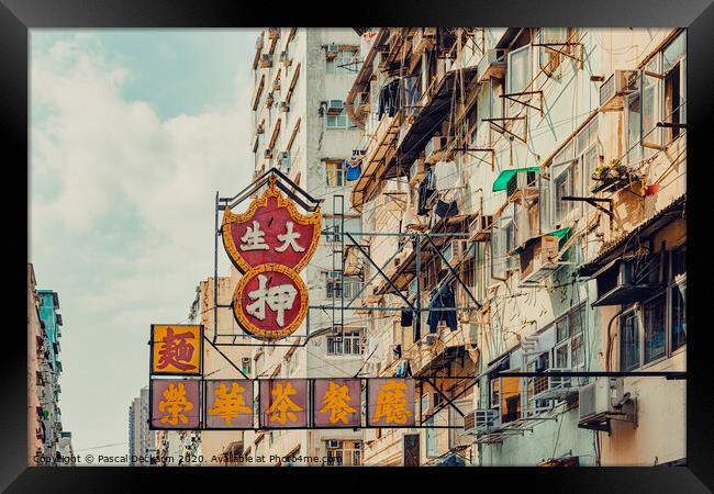 Hong kong Signs I Framed Print by Pascal Deckarm