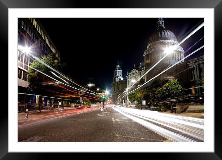 Middle of the Road Framed Mounted Print by Lee Martin