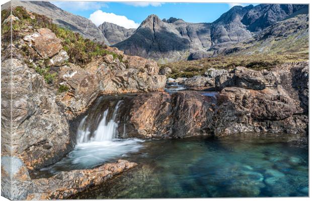 The Fairy Pools in Glen Brittle Canvas Print by George Robertson