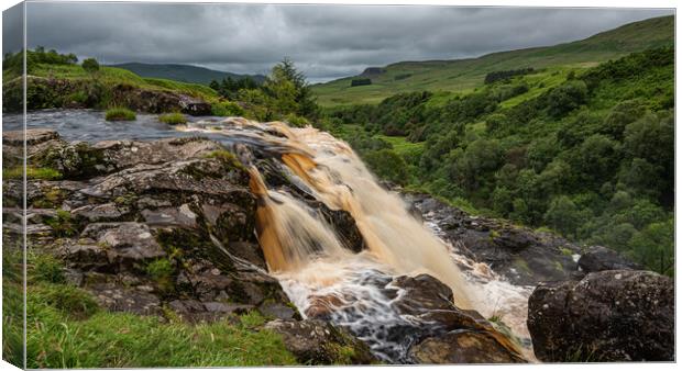 Loup of Fintry waterfalls Canvas Print by George Robertson