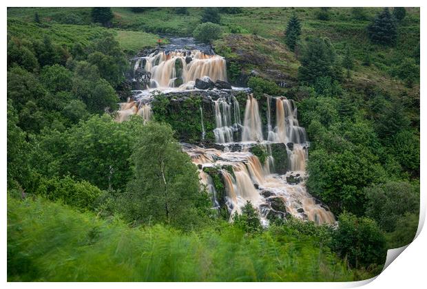 Loup of Fintry waterfalls Print by George Robertson