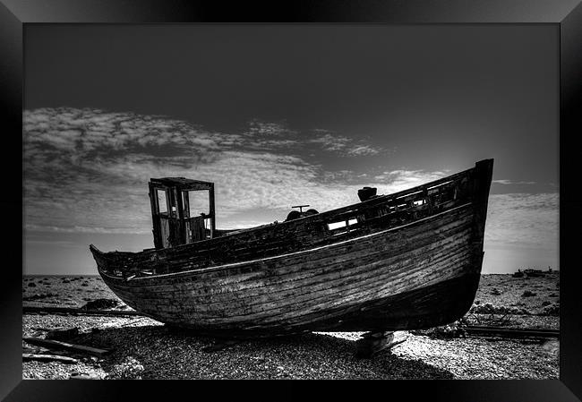 Dungeness Boat Days Gone Framed Print by Chris Thaxter