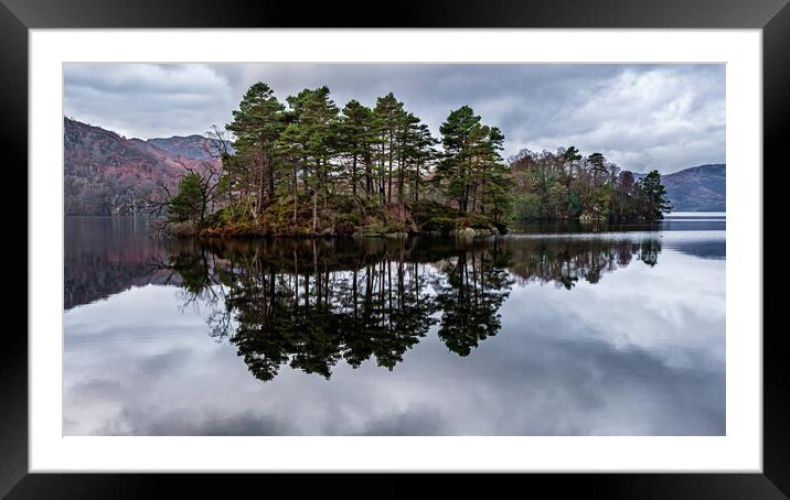 Reflections of Loch Katrine, Scotland Framed Mounted Print by George Robertson