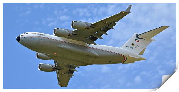 Kuwaiti C-17A Globemaster KAF343 Print by Allan Durward Photography