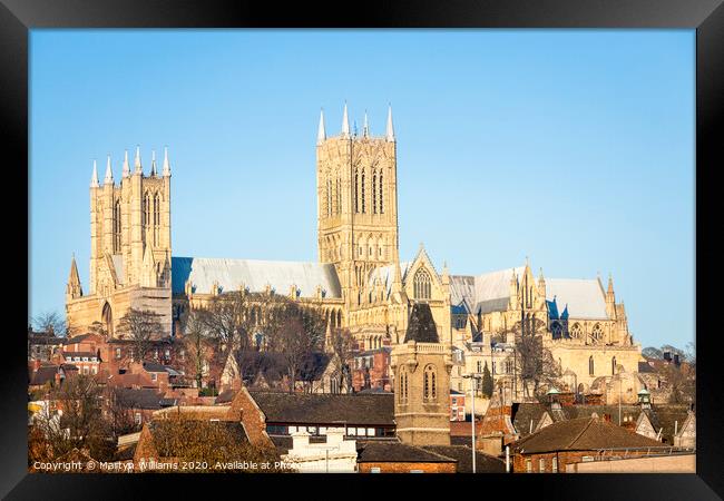 Lincoln Cathedral Framed Print by Martyn Williams