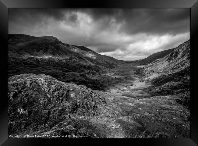 Tempestuous Beauty of Nant Ffrancon Framed Print by David Tyrer