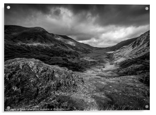 Tempestuous Beauty of Nant Ffrancon Acrylic by David Tyrer