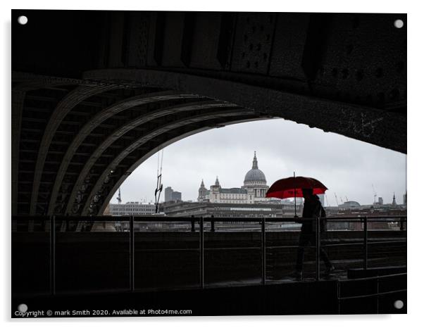 Under Blackfriars Bridge Acrylic by mark Smith