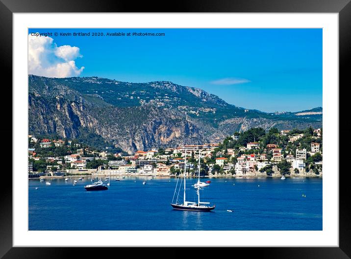 cote d azur french riviera  Framed Mounted Print by Kevin Britland