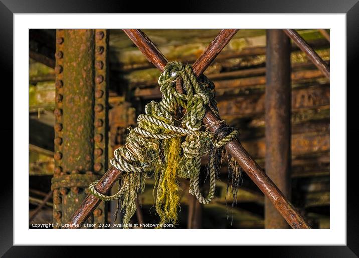 Tangled ropes Framed Mounted Print by Graeme Hutson