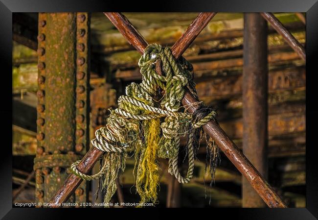 Tangled ropes Framed Print by Graeme Hutson