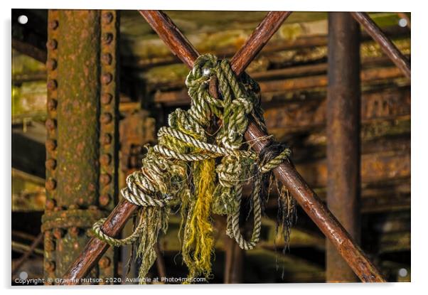 Tangled ropes Acrylic by Graeme Hutson