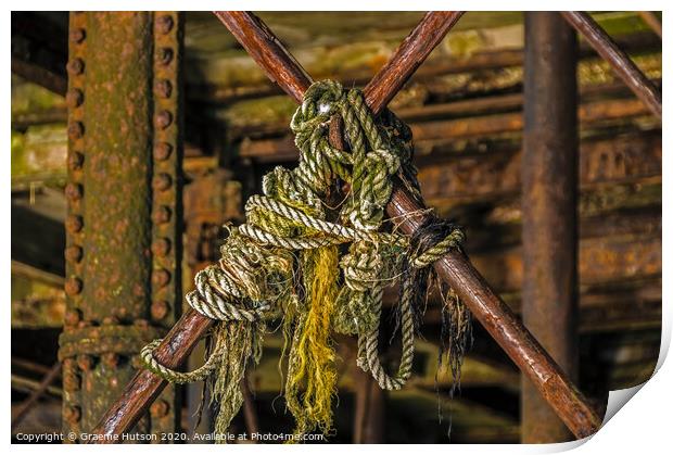 Tangled ropes Print by Graeme Hutson