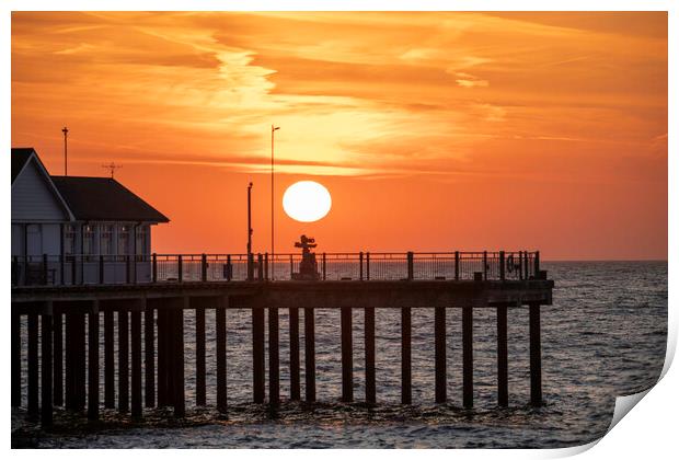 Sunrise from Southwold, 22nd September 2019 Print by Andrew Sharpe