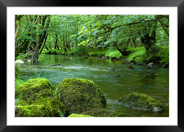 Afon Mellte River Framed Mounted Print by Simon Litchfield