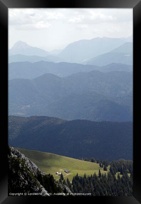 Crossing the European Alps Framed Print by Lensw0rld 