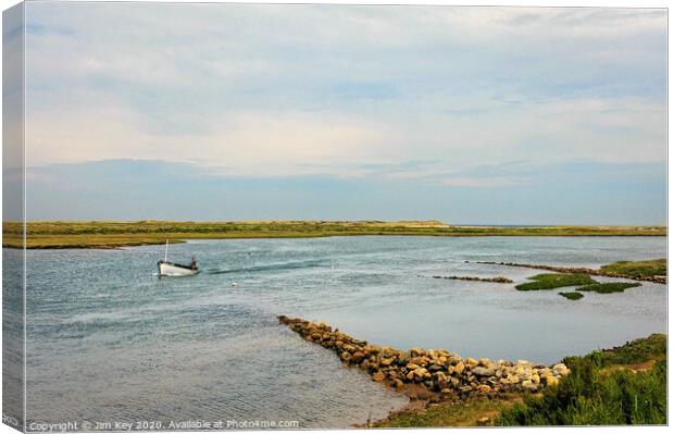 Burnham Overy Staithe Norfolk Canvas Print by Jim Key