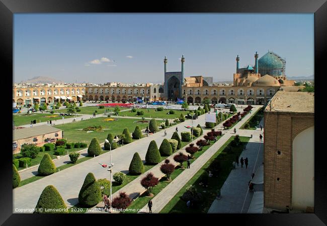 Naqsch-e Dschahan in Isfahan, Iran Framed Print by Lensw0rld 