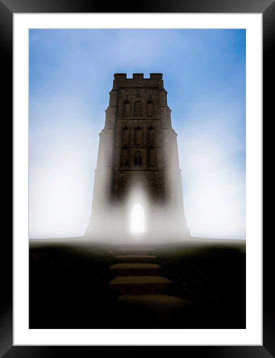 St. Michael's Tower on Glastonbury Tor Framed Mounted Print by Andrew Sharpe