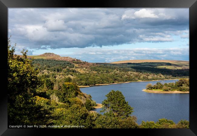 View over the reservoir Framed Print by Jean Fry