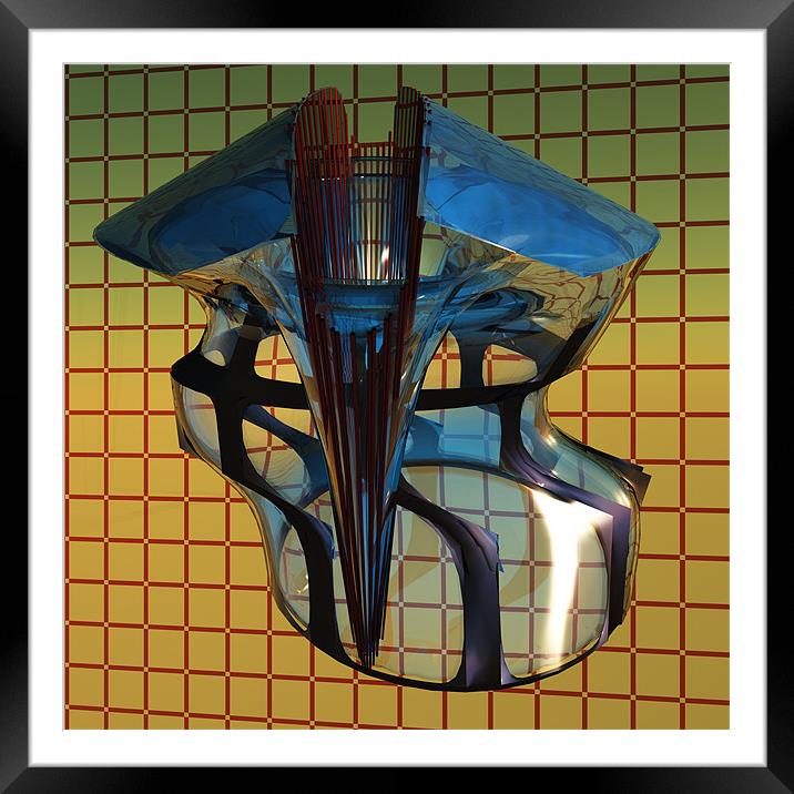 Virtual Glass Sculpture XIV Framed Mounted Print by Thomas Broadfoot