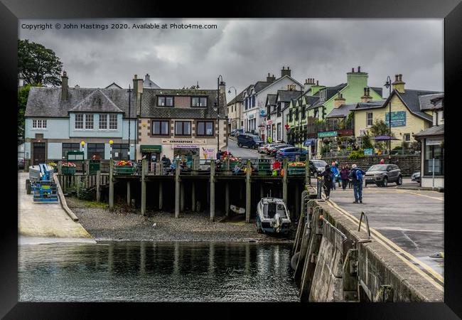 Colourful Mallaig Harbour Framed Print by John Hastings