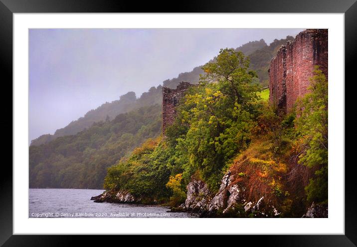 Urquhart Castle. Loch Ness. Scotland Framed Mounted Print by Jenny Rainbow